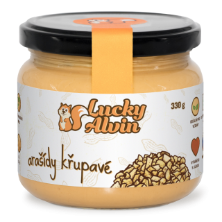Lucky Alvin - arašídové máslo crunchy 40 g